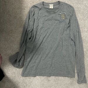 Abercrombie & Fitch Heather Gray Long Sleeve Tee
